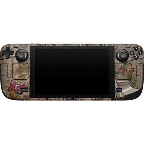 NFL Tampa Bay Buccaneers Realtree AP Camo Steam Deck Handheld Gaming Computer Skin